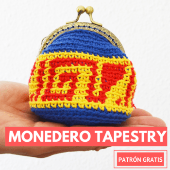 monedero con tapestry crochet