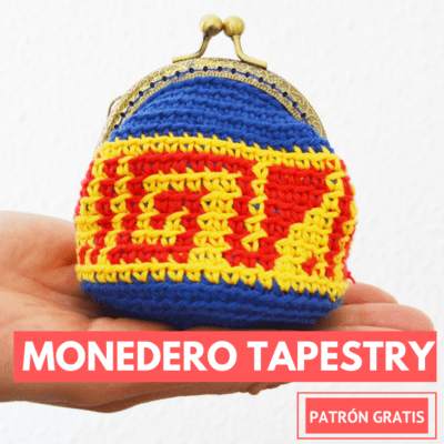 monedero con tapestry crochet