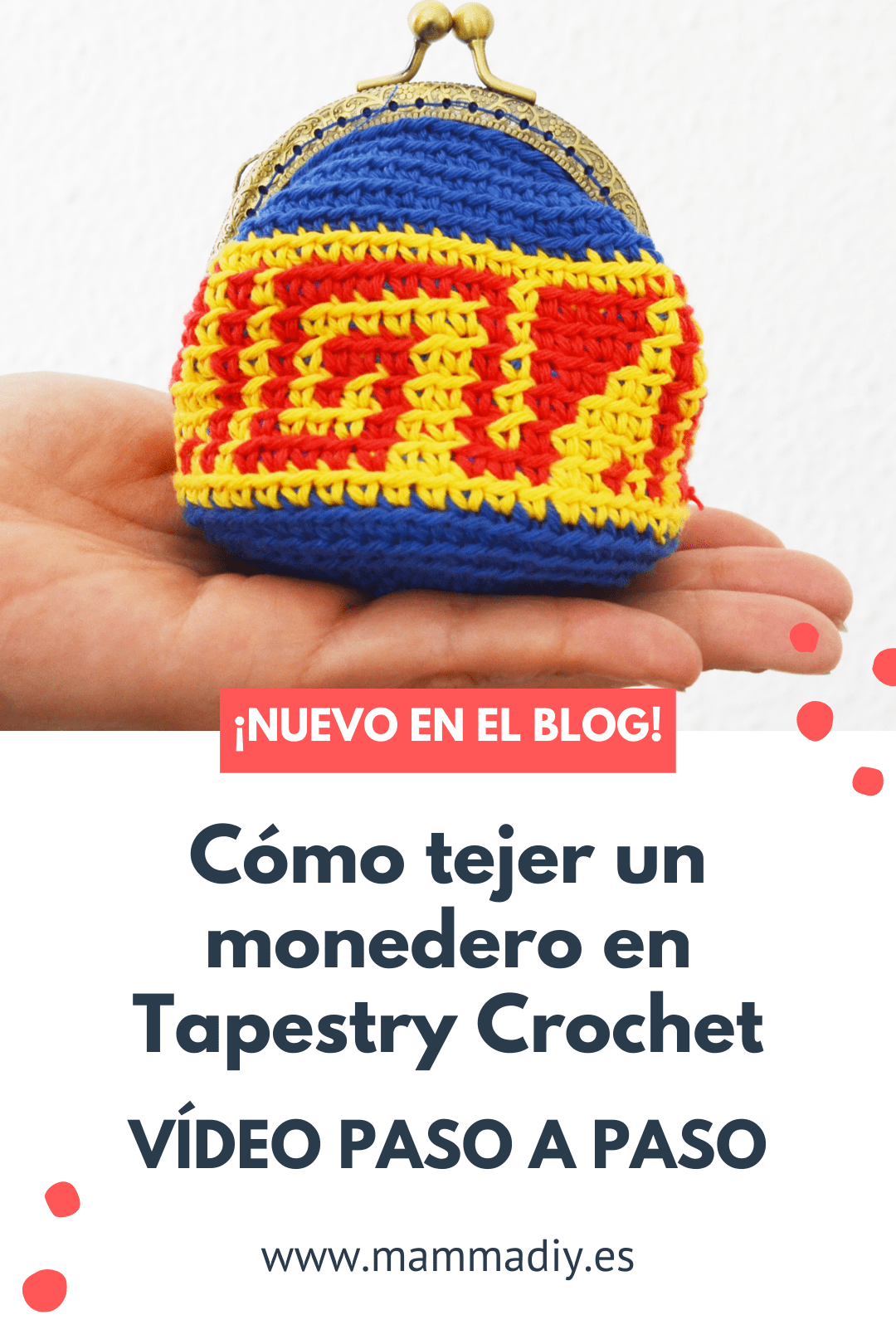 monedero con tapestry crochet