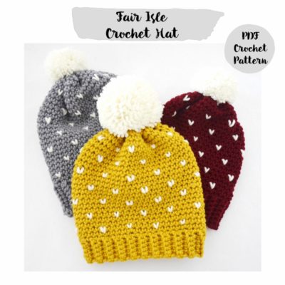 gorro fair isle crochet mamma do it yourself