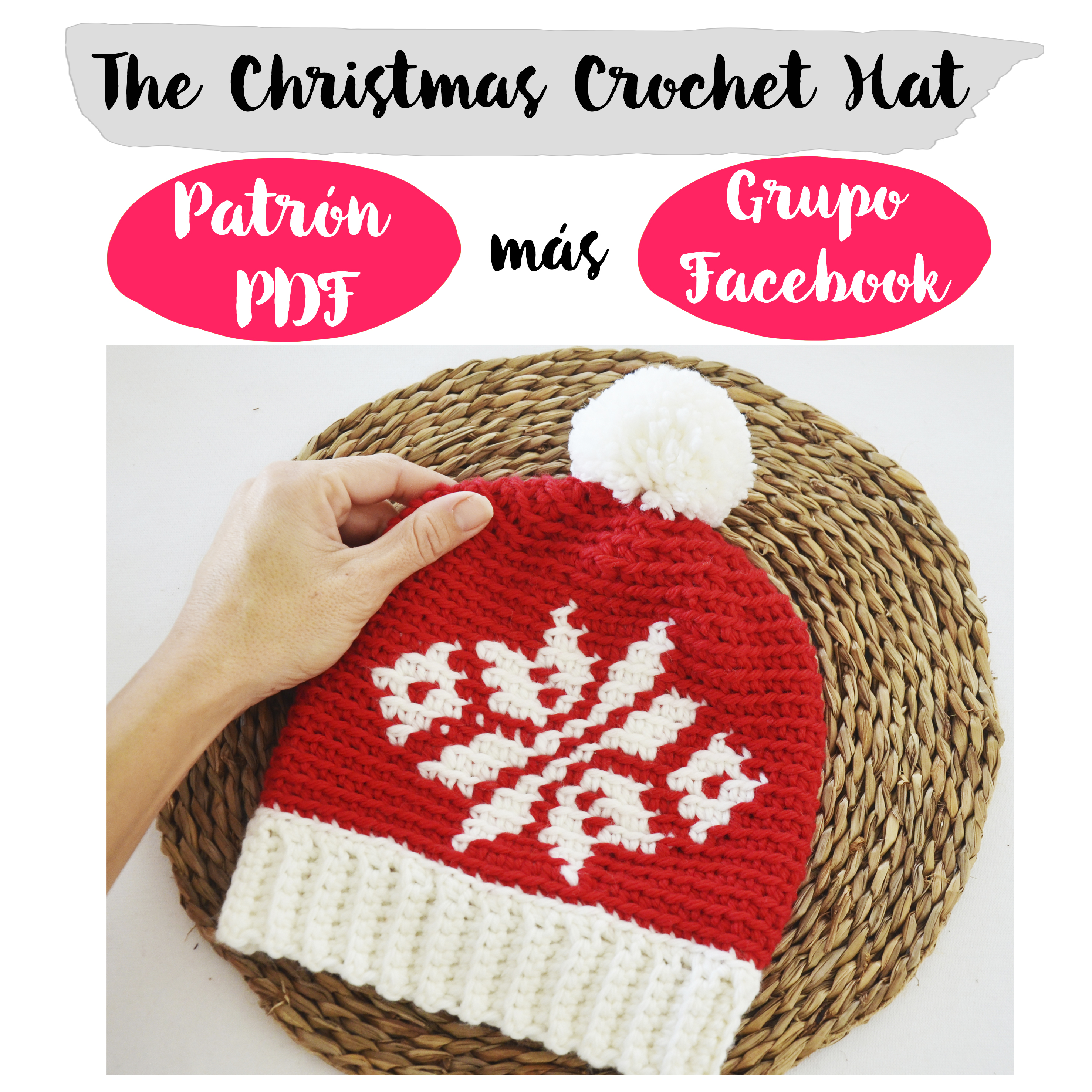 solamente ropa interior La Iglesia Gorro de Navidad a Crochet paso a paso - Blog de Ganchillo