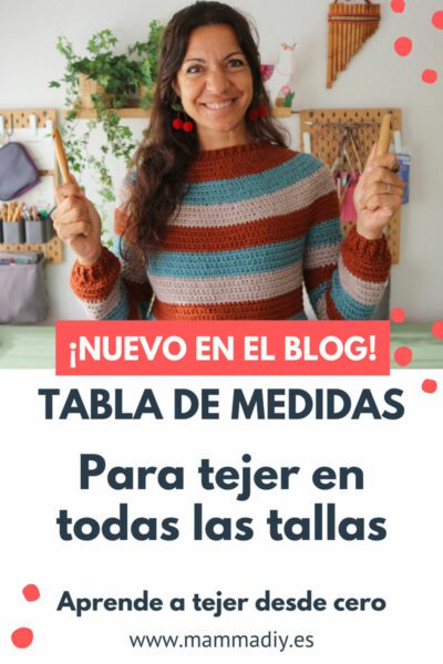 tabla de medidas para tejer