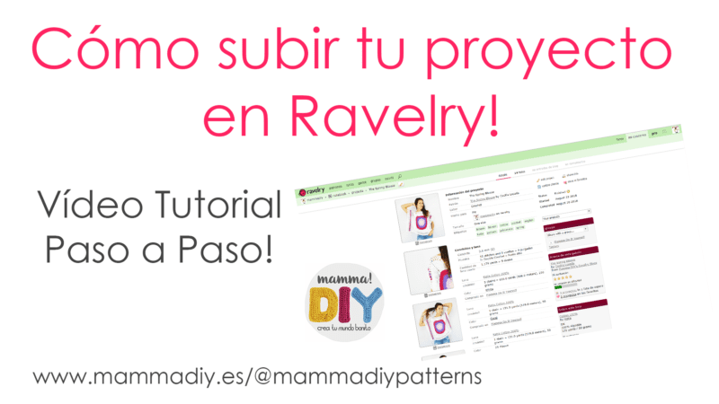 cómo subir un proyecto en Ravelry mammadiypatterns