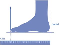 como calcular la medida de tus pies