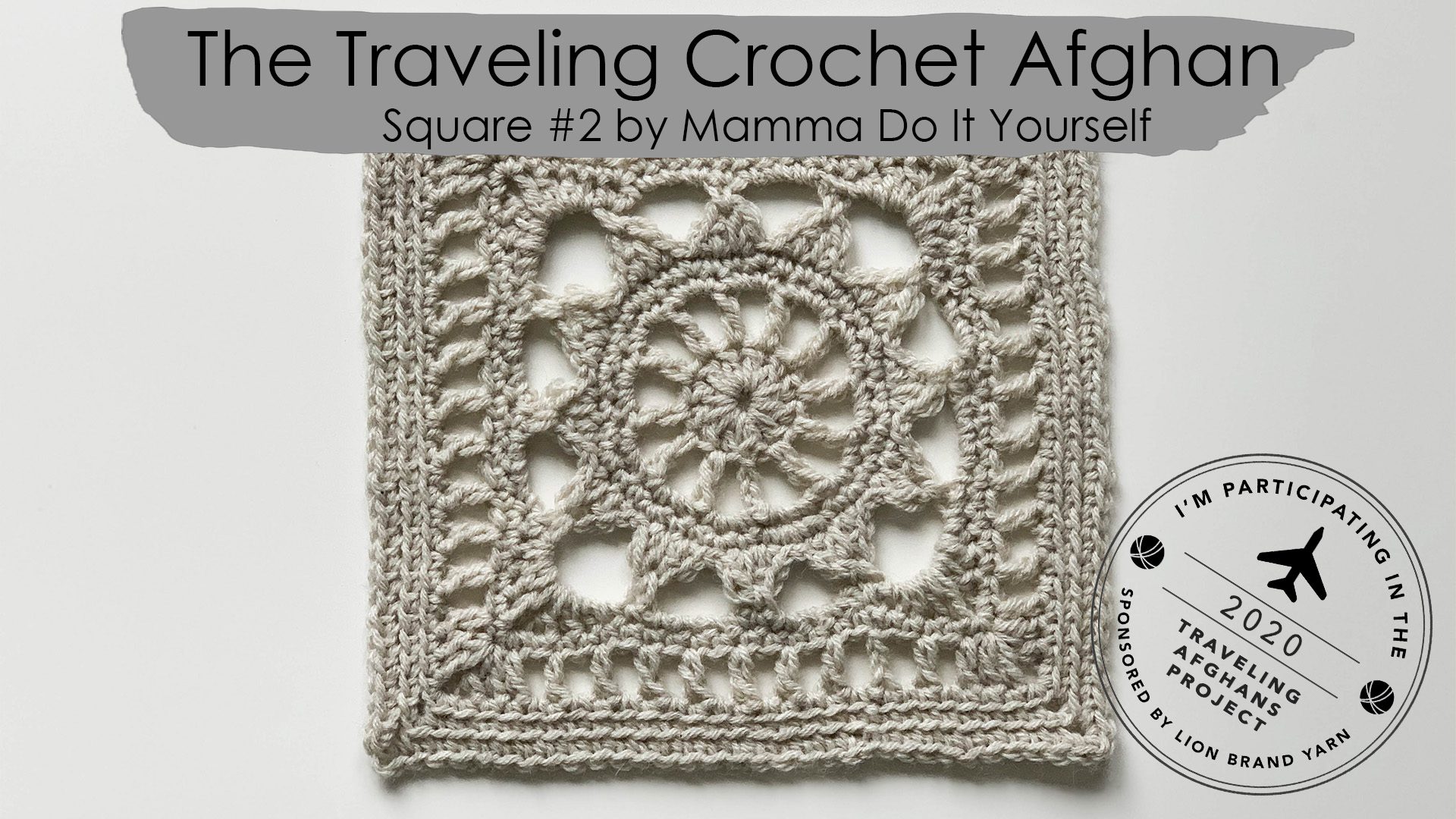 the traveling crochet afghan square #2 by Mamma Do It Yourself