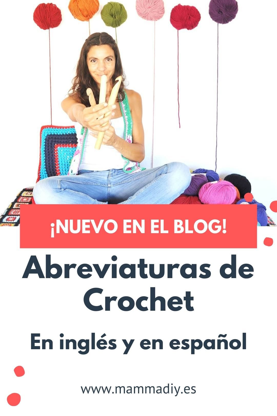 abreviaturas de crochet en inglés y español