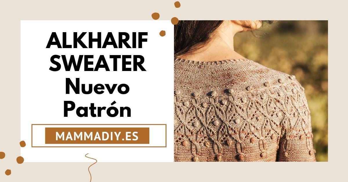 sweater con agujas circulares