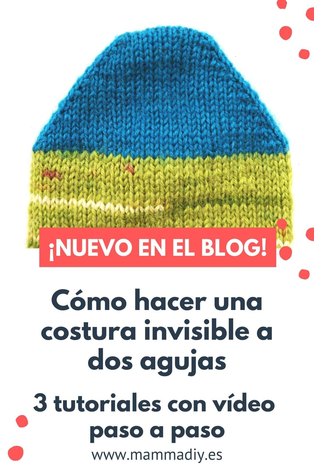 costura invisible a dos agujas