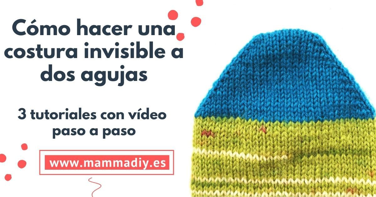 cómo hacer costura invisible a dos agujas