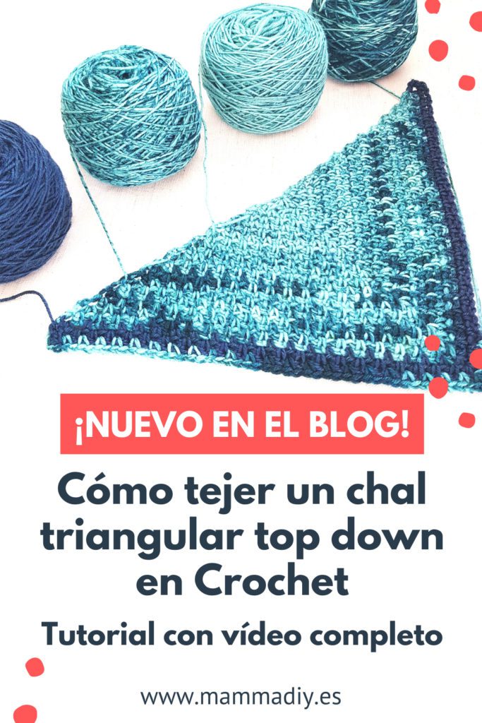 Lavandería a monedas arrebatar dinastía Chal Triangular Fade en Crochet tutorial - Blog de Ganchillo