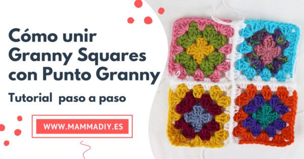 cómo unir granny squares con punto granny