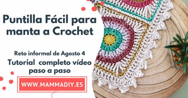 puntilla fácil para manta a crochet