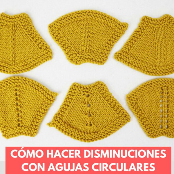 disminuciones con agujas circulares