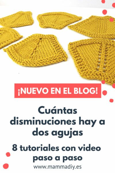 disminuciones a dos agujas