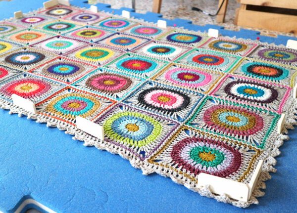 bloquear tejidos a crochet