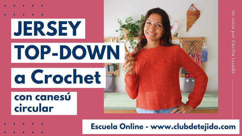 curso jersey top down crochet