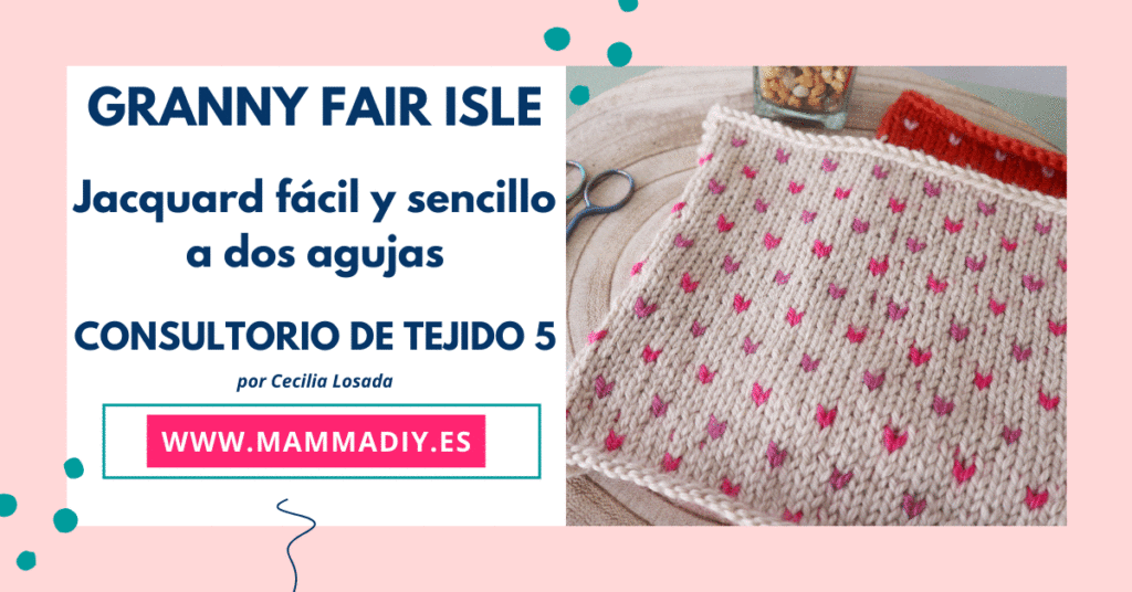 fair isle con punto jacquard