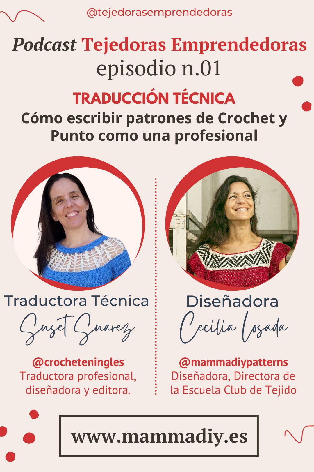 traducción técnica patrones crochet y punto