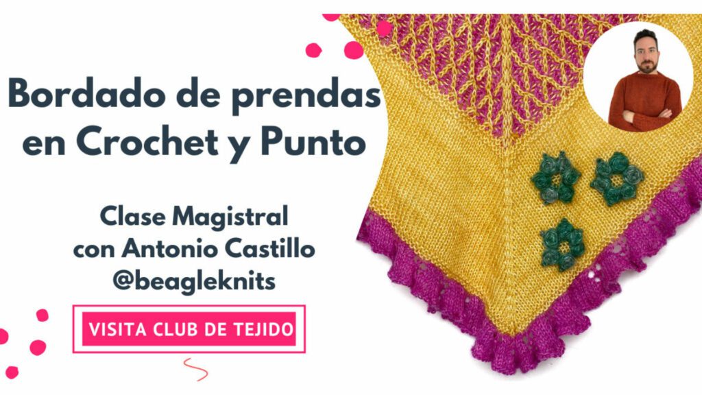 bordado en prendas de crochet y punto