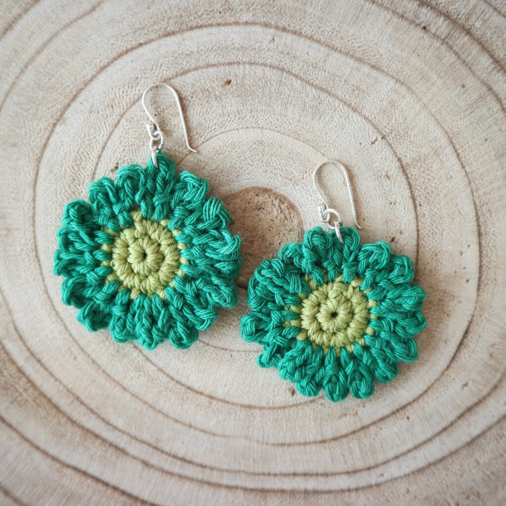 pendientes crochet ganchillo