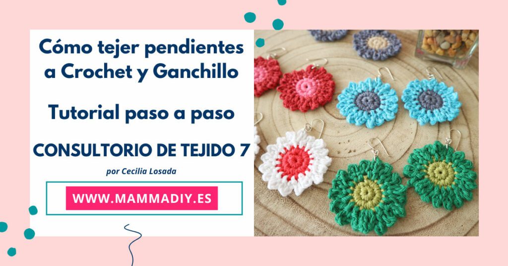 pendientes crochet ganchillo