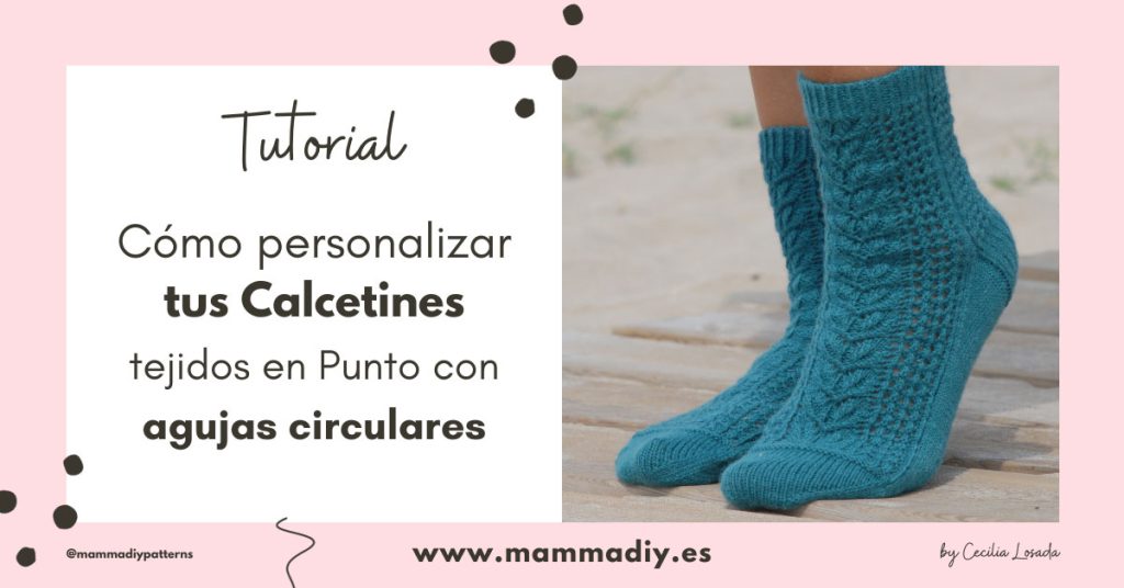 tutorial tejer calcetines con agujas circulares