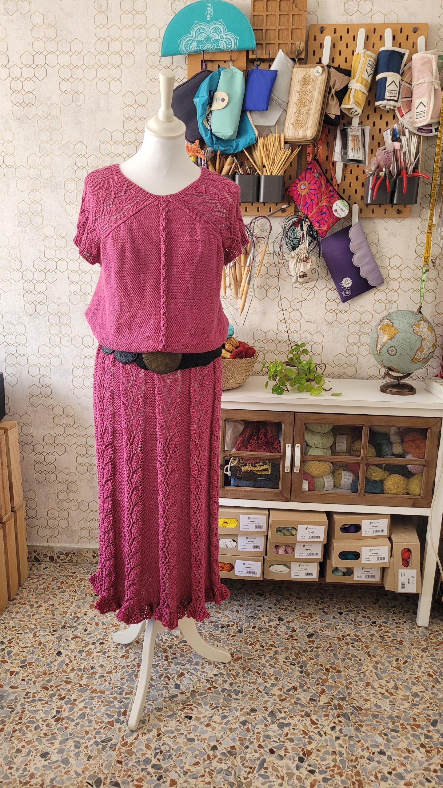 knitting and crochet podcast + social media tips + botanical lace knitting