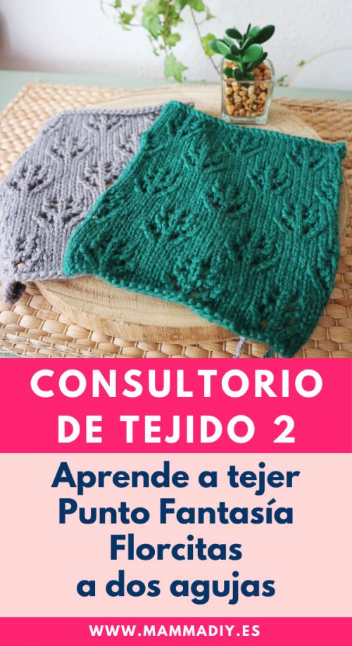 1-Punto-Fantasía-a-dos-agujas-1-Calado-de-Florcitas-Cecilia-Losada-Consultorio-de-Tejido-2-mammadiypatterns punto fantasía calado fácil a dos agujas