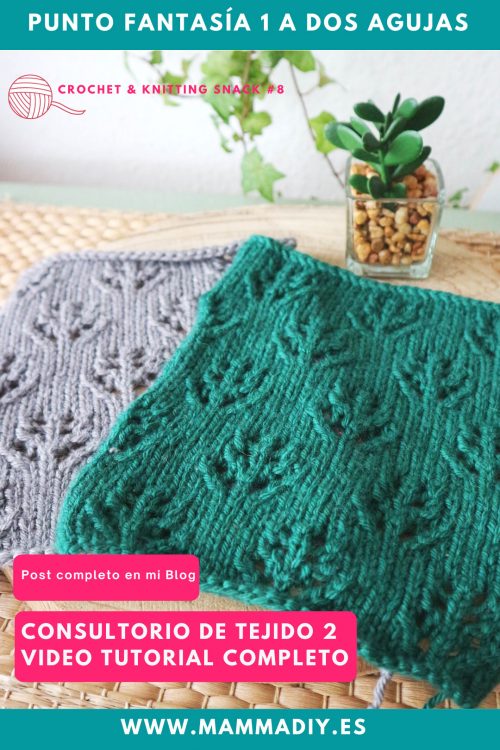 10-Aprende-a-tejer-punto-fantasía-calado-a-dos-agujas-por-Cecilia-Losada-Consultorio-de-Tejido-2-mammadiypatterns punto fantasía a dos agujas calado sencillo