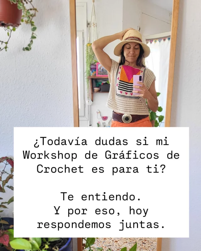 ¿Te gustaría diseñar gráficos de crochet que se vean claros, profesionales y reflejen tu nivel como creadora?
Este Workshop es para ti.
Comenta ME APUNTO y empecemos juntas este camino.