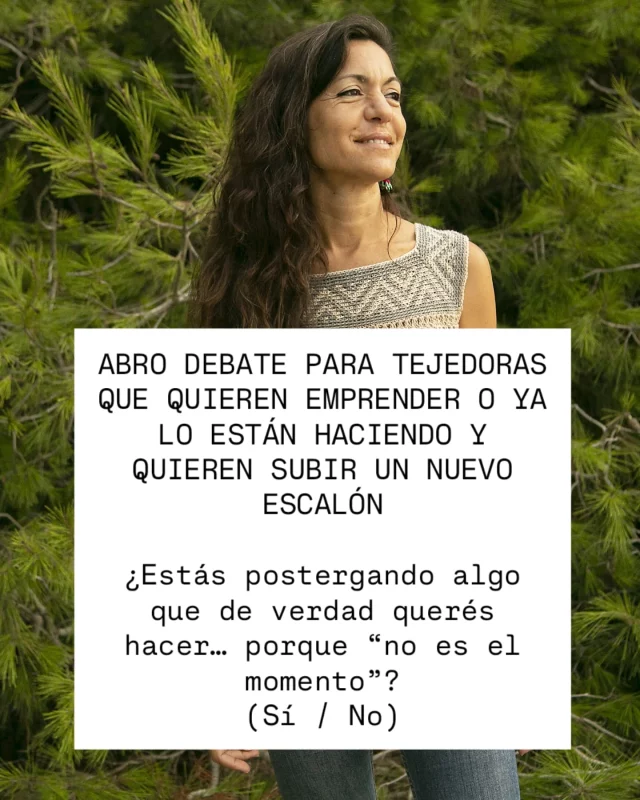 Si estás esperando que todo se alinee para dar un paso…
vas a estar esperando mucho tiempo.
Lo que te mueve no necesita permiso.
Solo decisión.
¿Te pasa esto? ¿Con qué lo sentiste? Te leo.
#TejedorasEmprendedoras #tejeryemprender